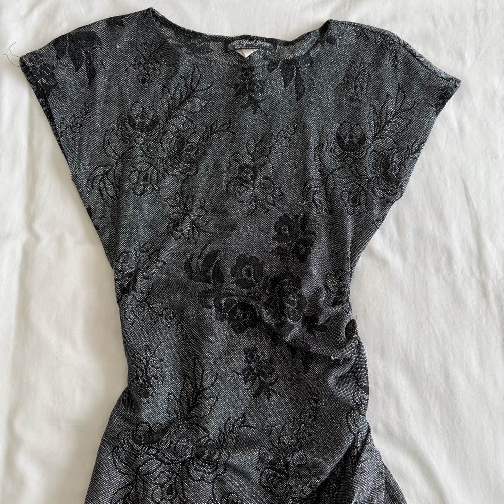 Vintage 80s All That Jazzy Floral Midi Dress - Picture 5 of 9